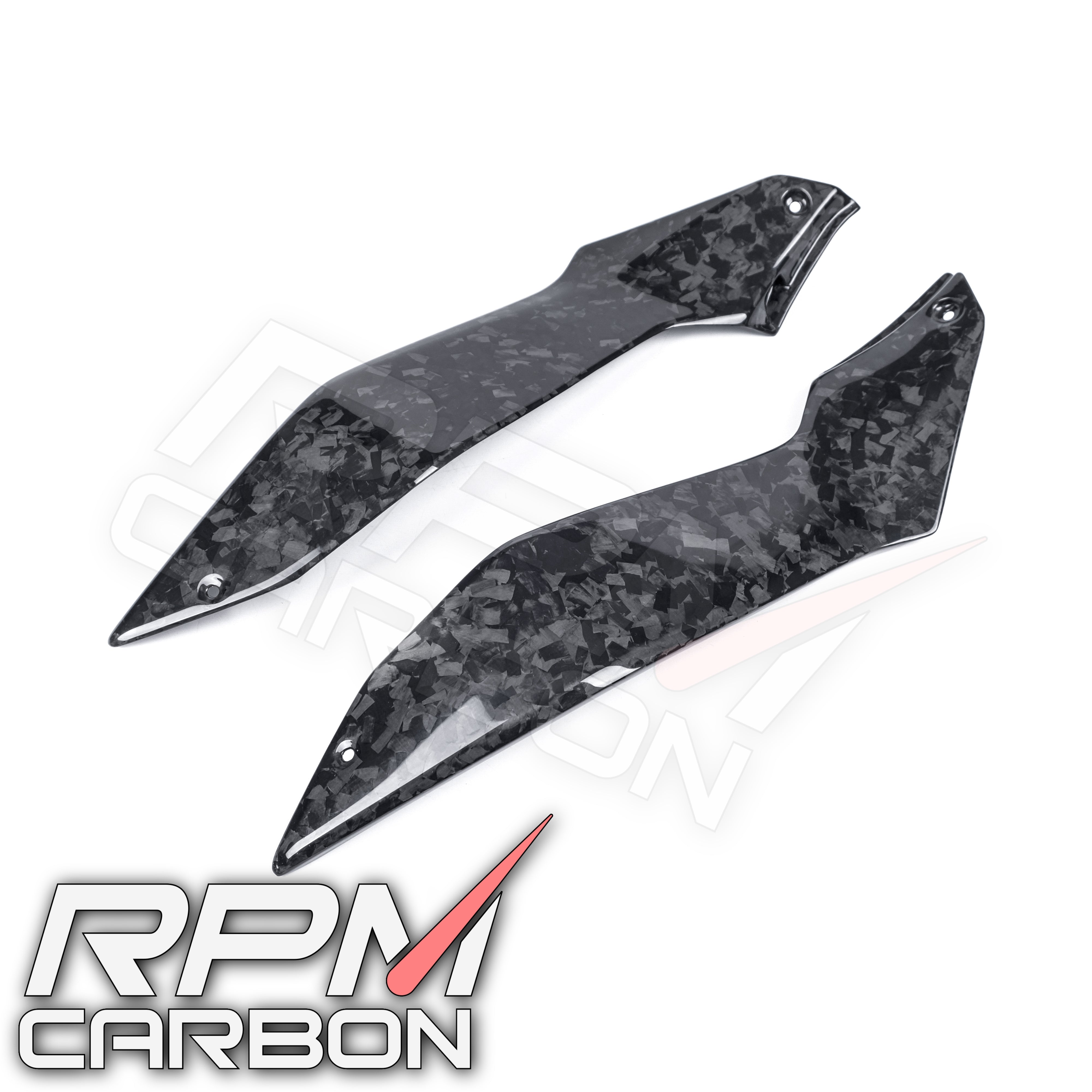 Kawasaki Z H2 Carbon Fiber Chain Tank Side Panels