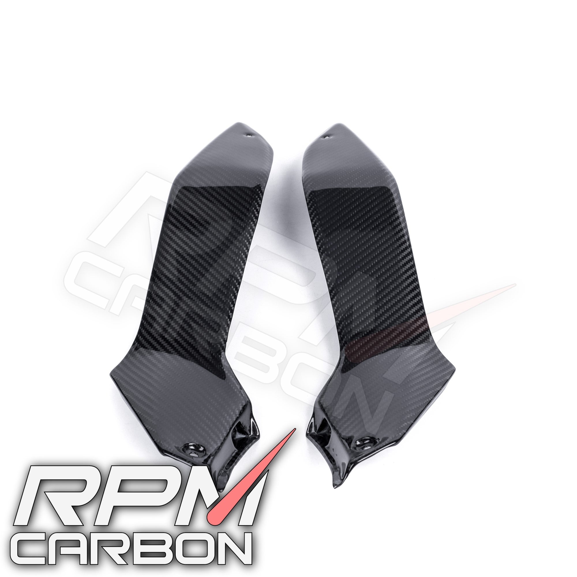 Kawasaki Z H2 Carbon Fiber Chain Tank Side Panels