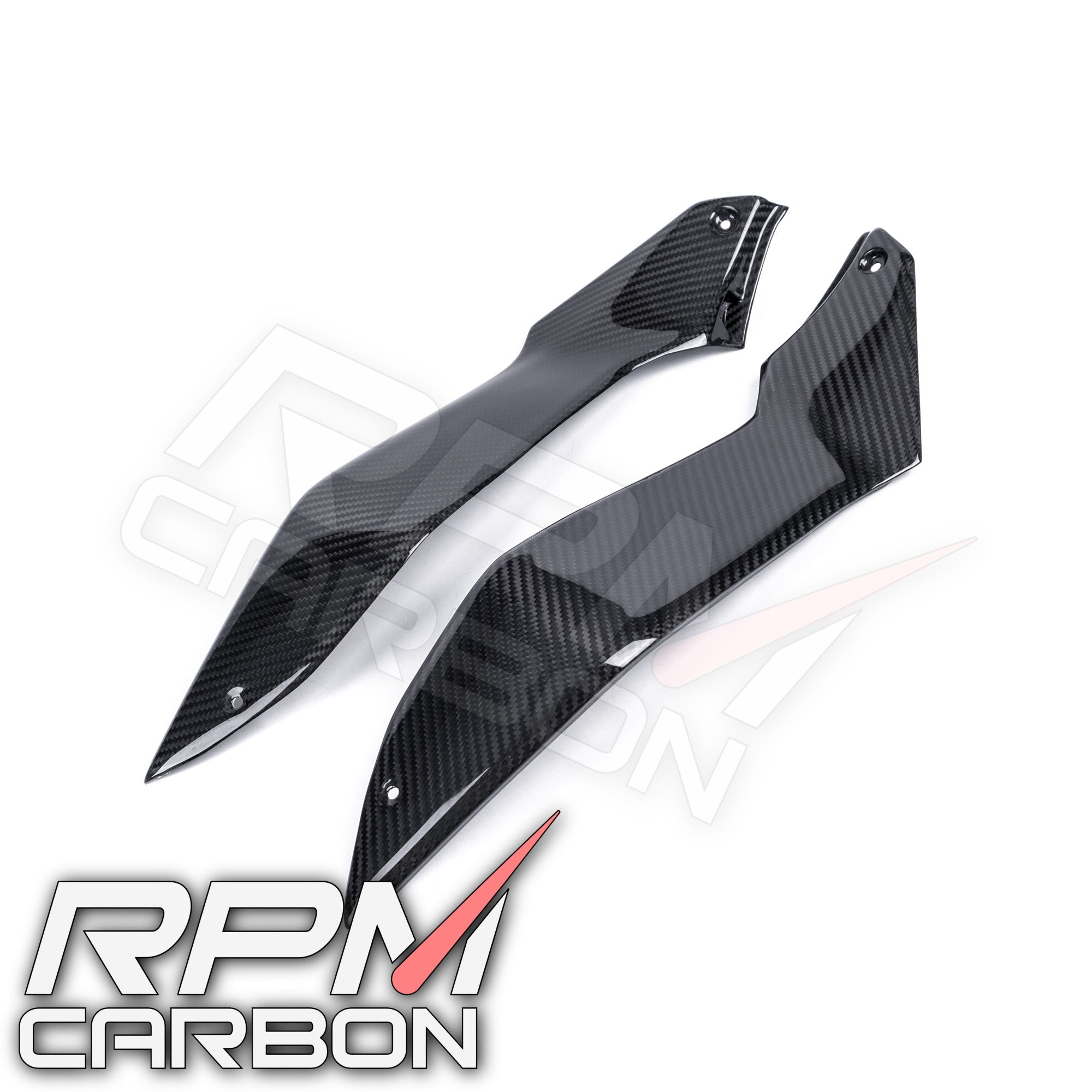 Kawasaki Z H2 Carbon Fiber Chain Tank Side Panels