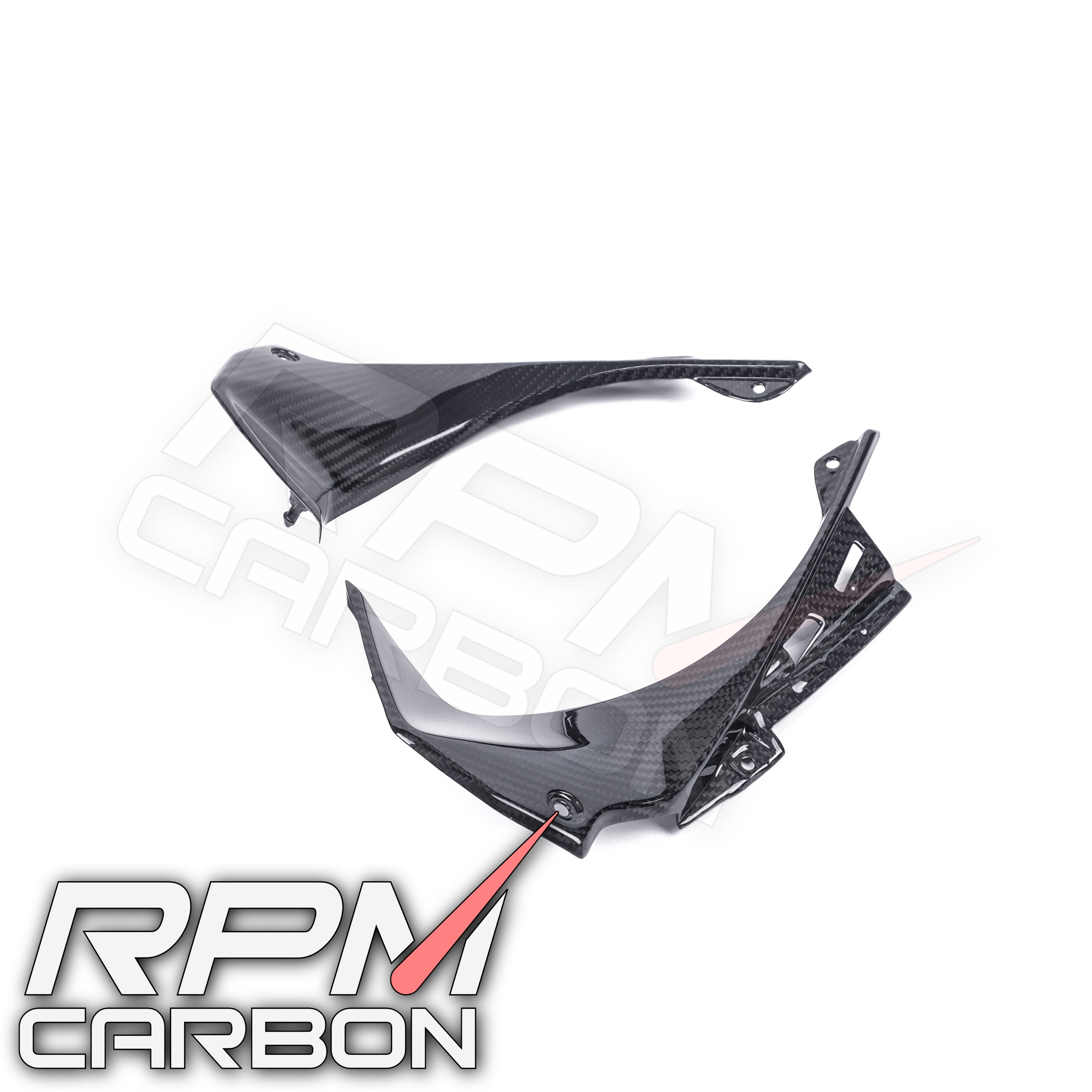 Kawasaki ZX-6R Carbon Fiber Dash Side Panels