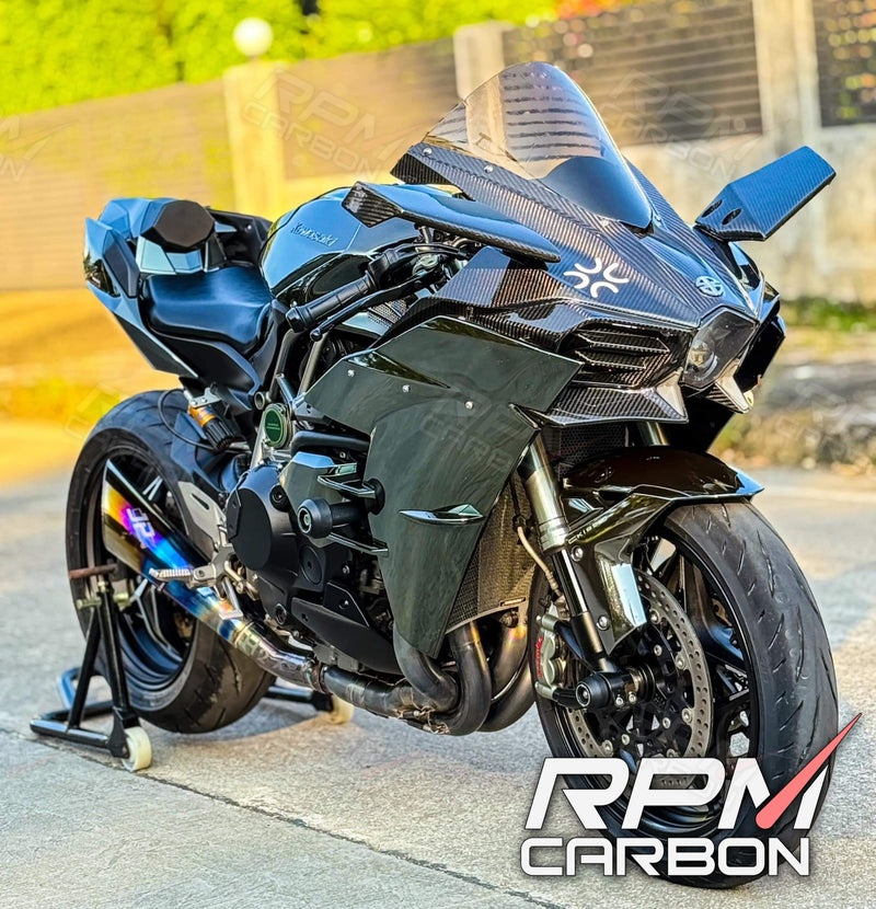 Kawasaki H2 Carbon Fiber Front Fairing (OEM Version)