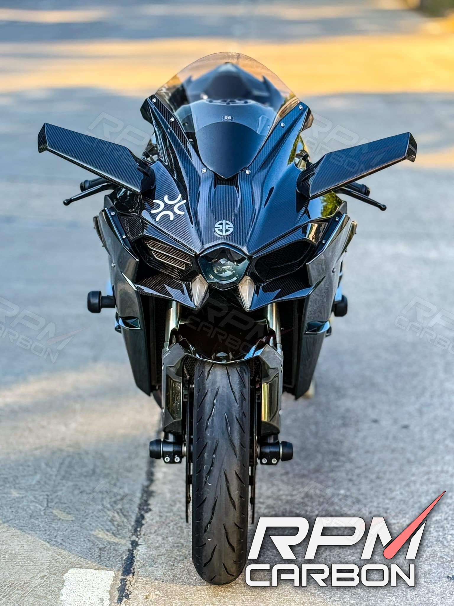 Kawasaki H2 Upper Winglets in Carbon Fiber