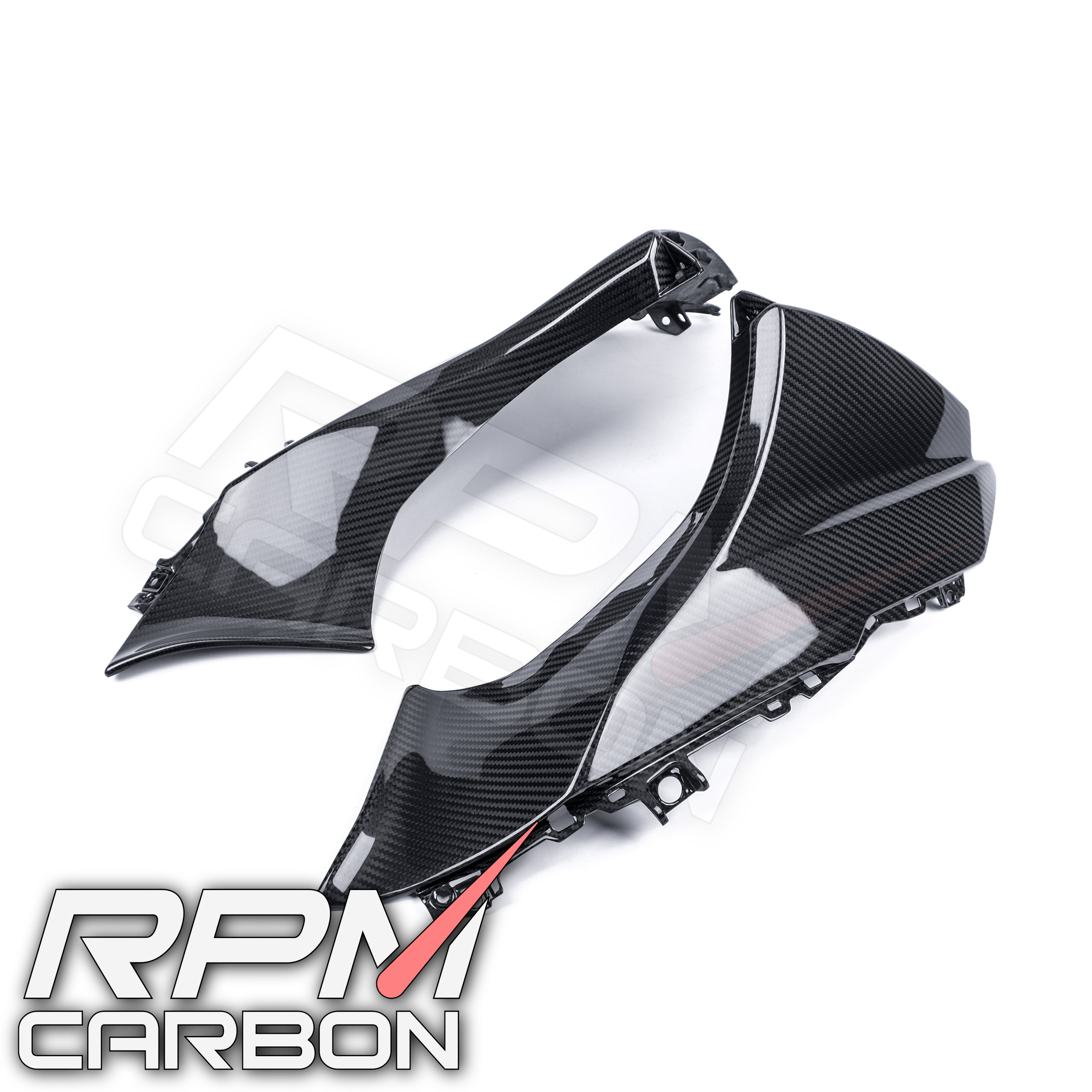 GSX-R1000/R/RZ Carbon Fiber Engine Cover – Left Side – 2017-2025 – Glossy Black