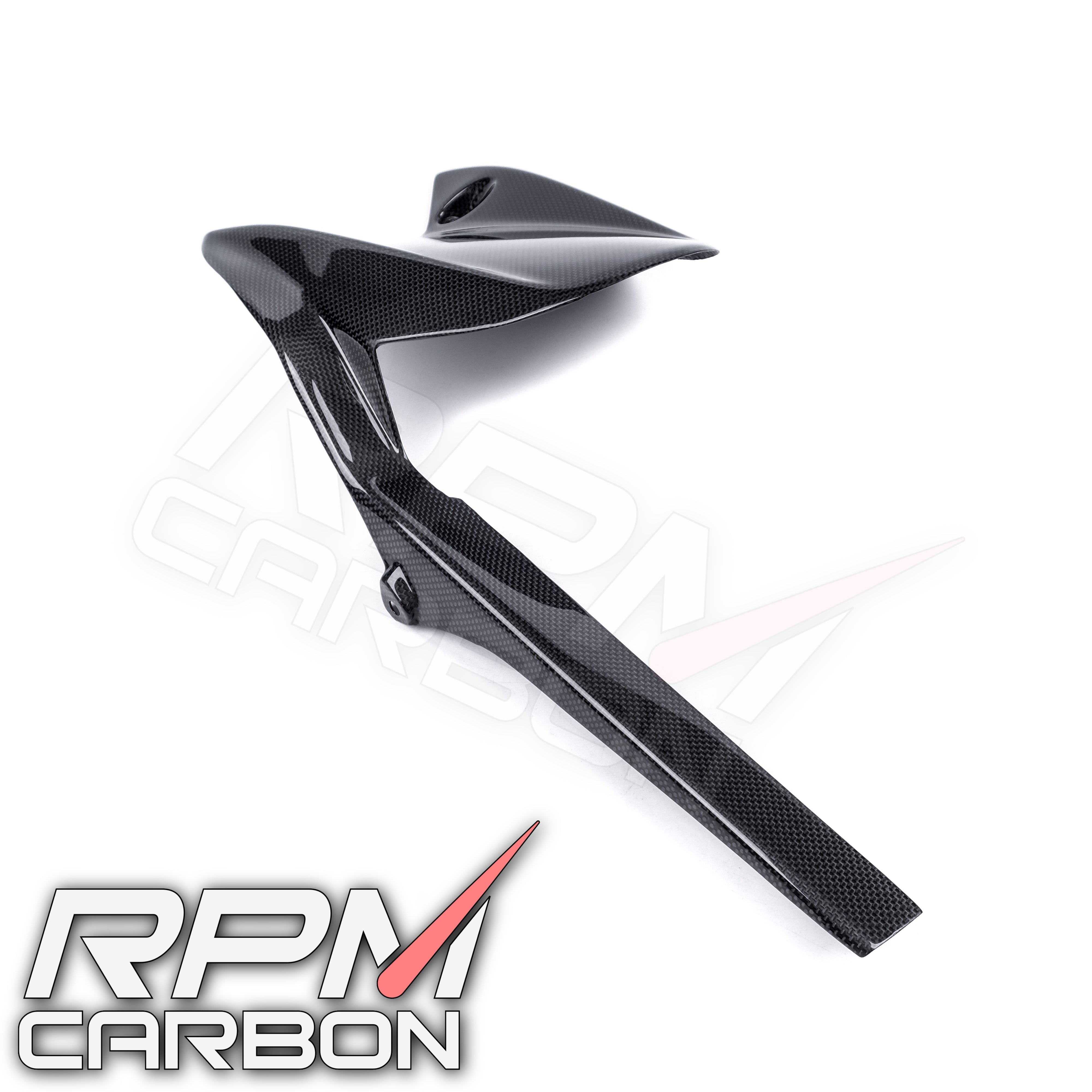 トライアンフストリートトリプル 765rs カーボンリアハンガー Triumph Street Triple 765 Carbon Fiber Rear Fender / Chain Guard