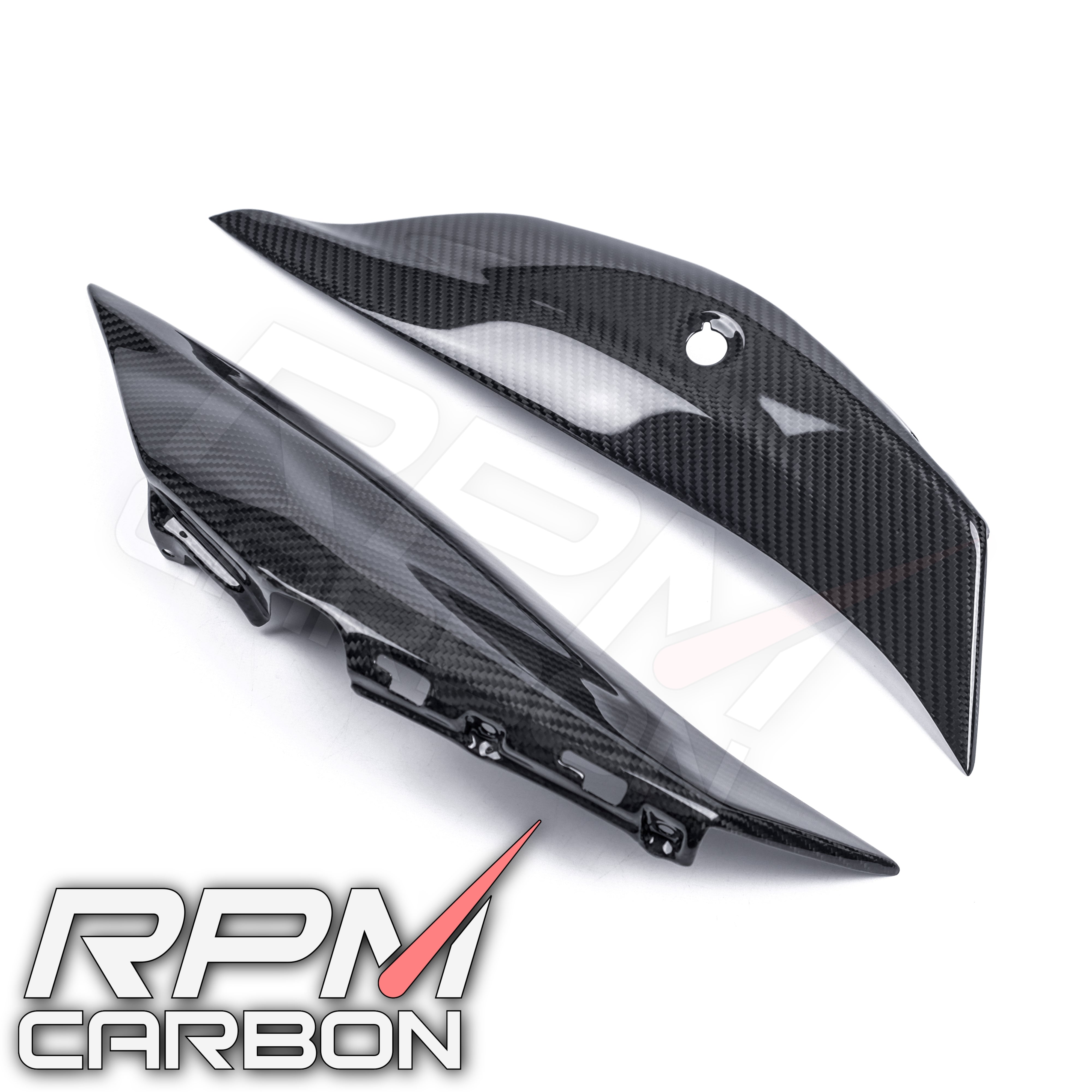 Kawasaki ZX-10R 2016+ Rear Seat Side Panels in Carbon Fiber