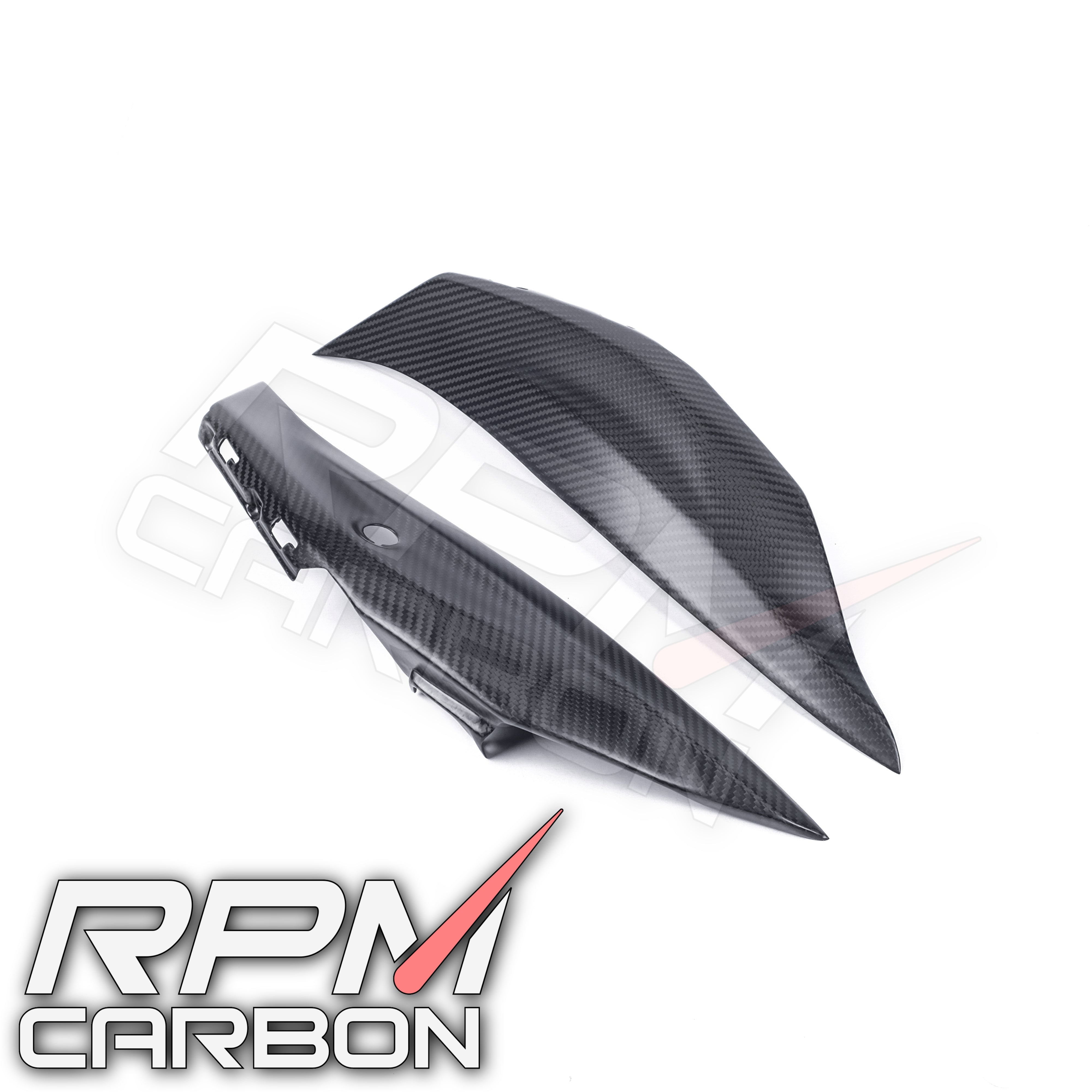 Kawasaki ZX-10R 2016+ Rear Seat Side Panels in Carbon Fiber