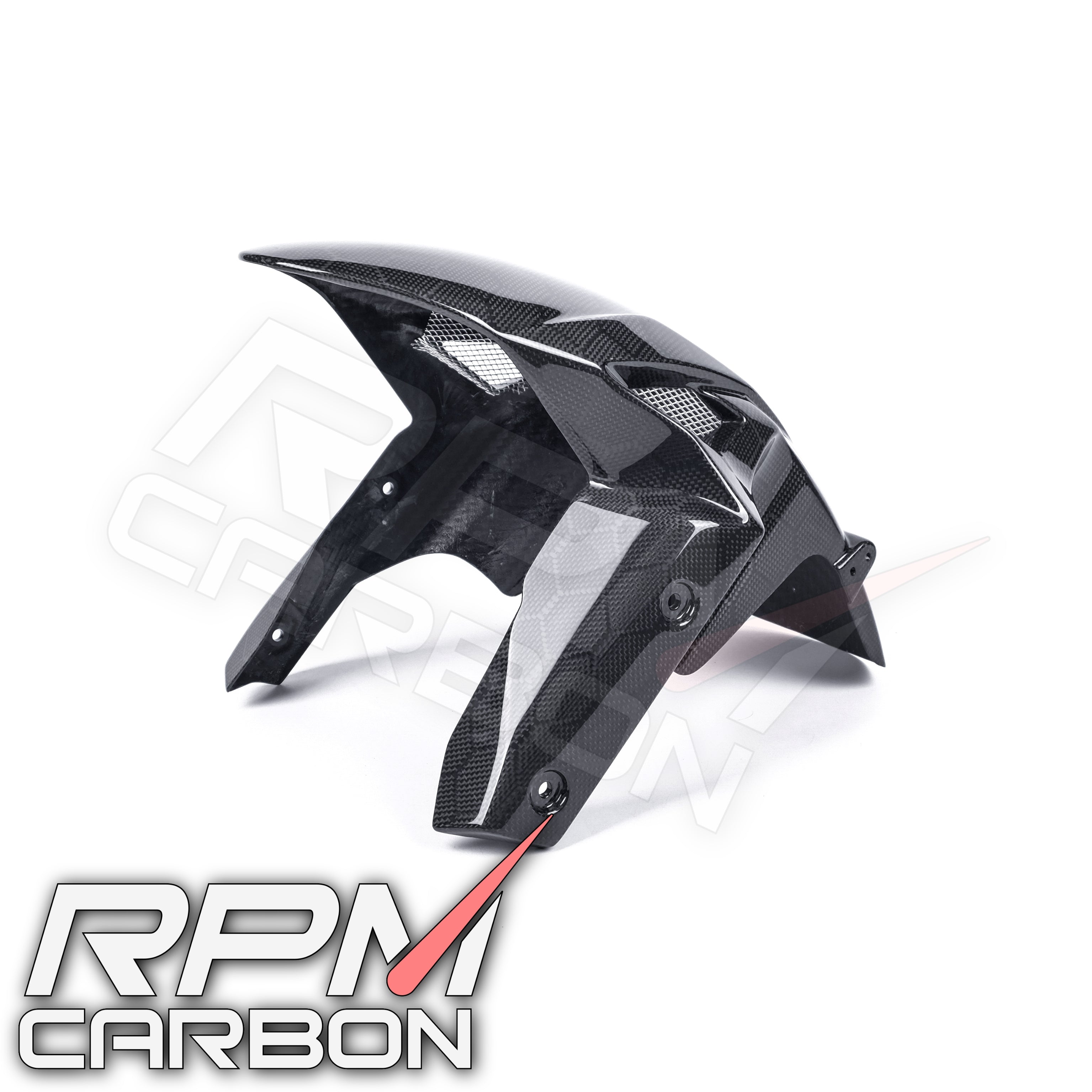 Kawasaki ZX-6R 2019+ Carbon Fiber Front Fender Hugger Mudguard