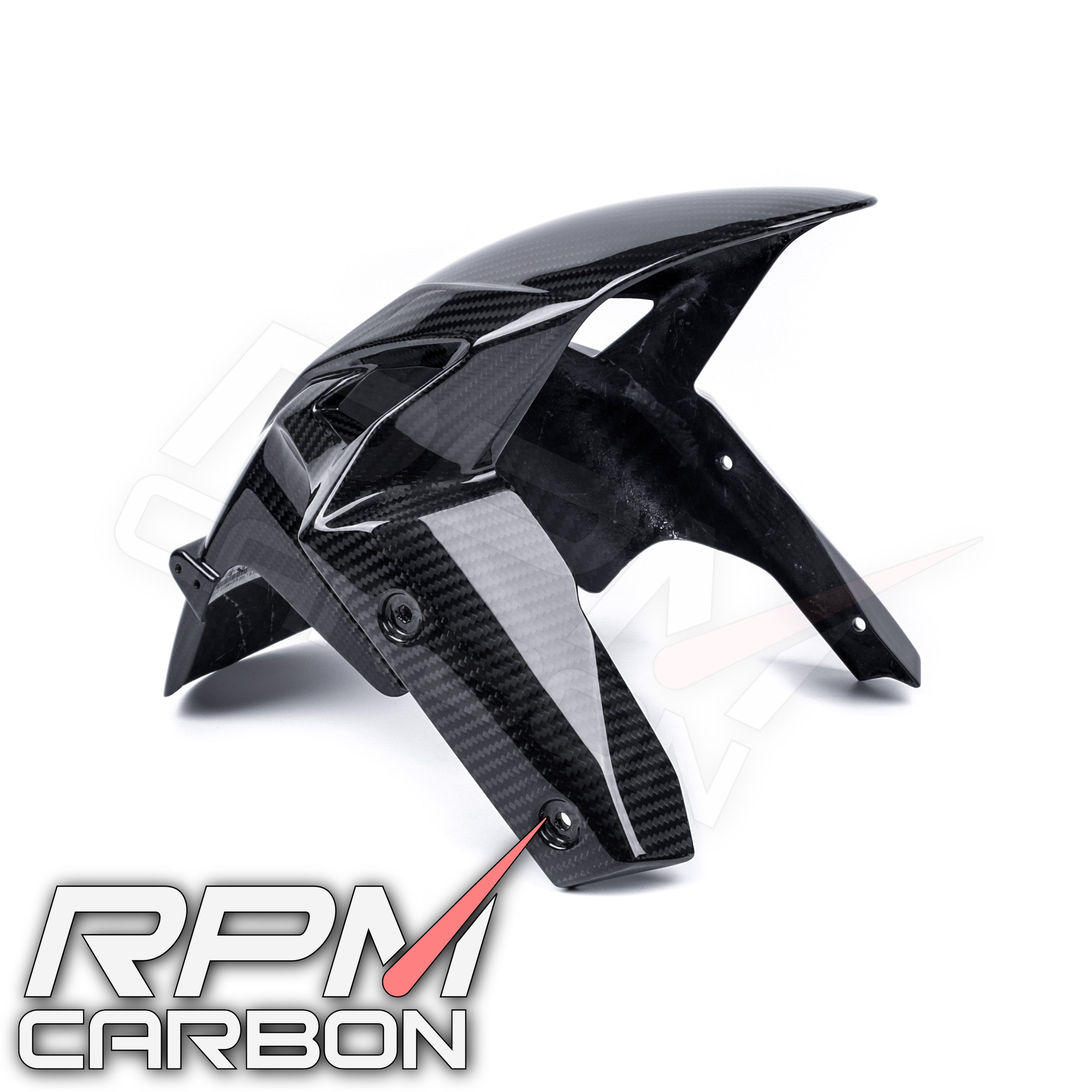 Kawasaki ZX-6R 2019+ Carbon Fiber Front Fender Hugger Mudguard