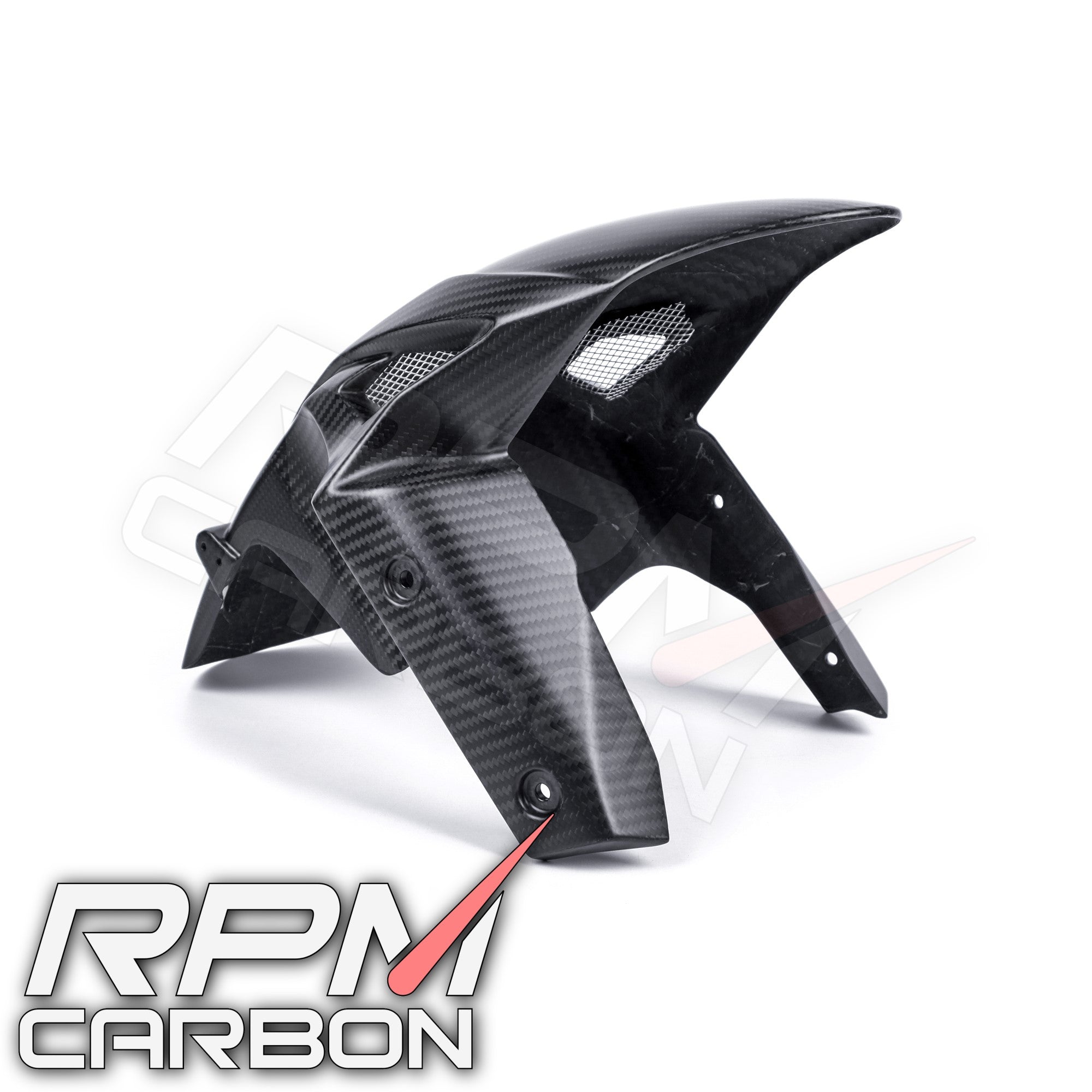 Kawasaki ZX-6R 2019+ Carbon Fiber Front Fender Hugger Mudguard