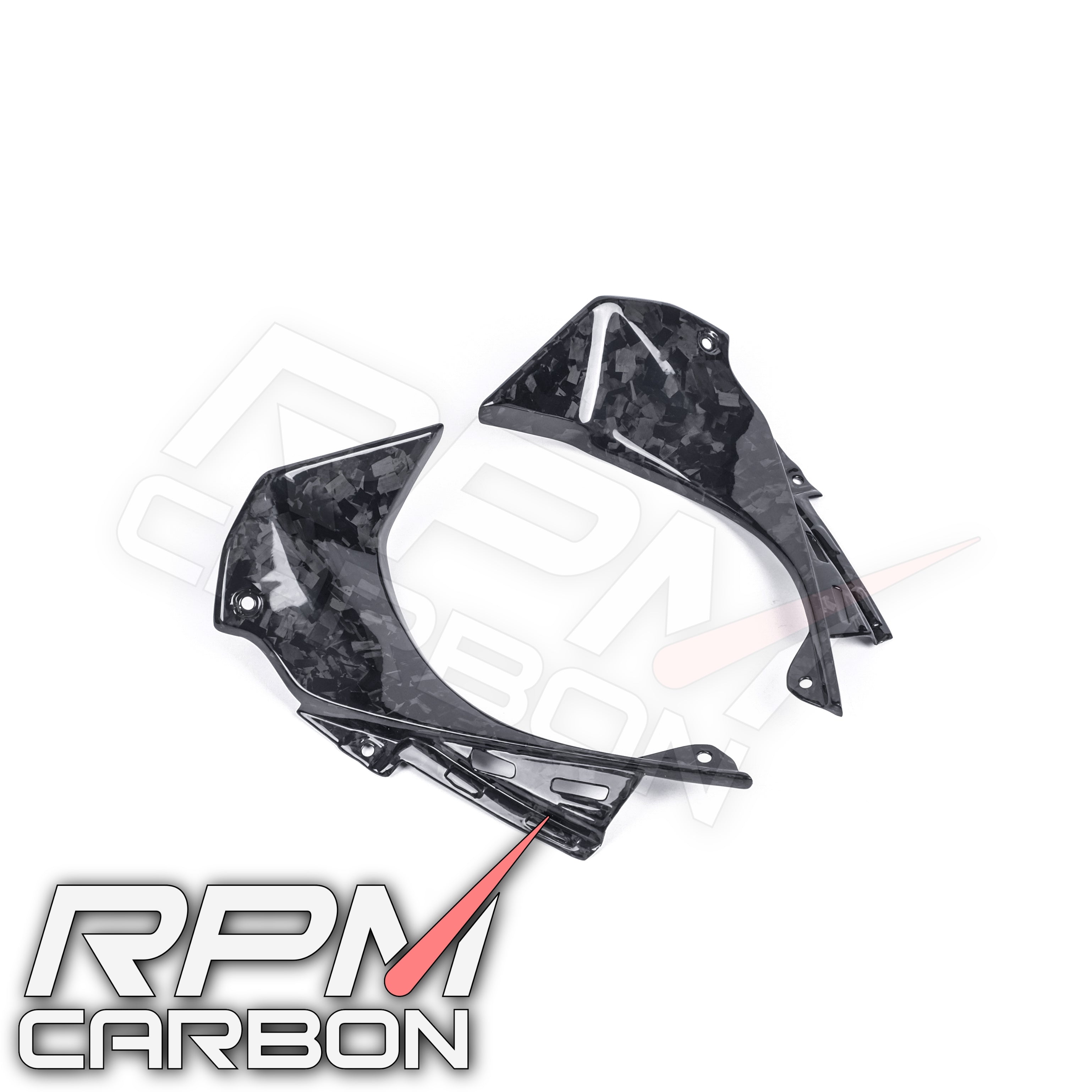 Kawasaki ZX-6R Carbon Fiber Dash Side Panels