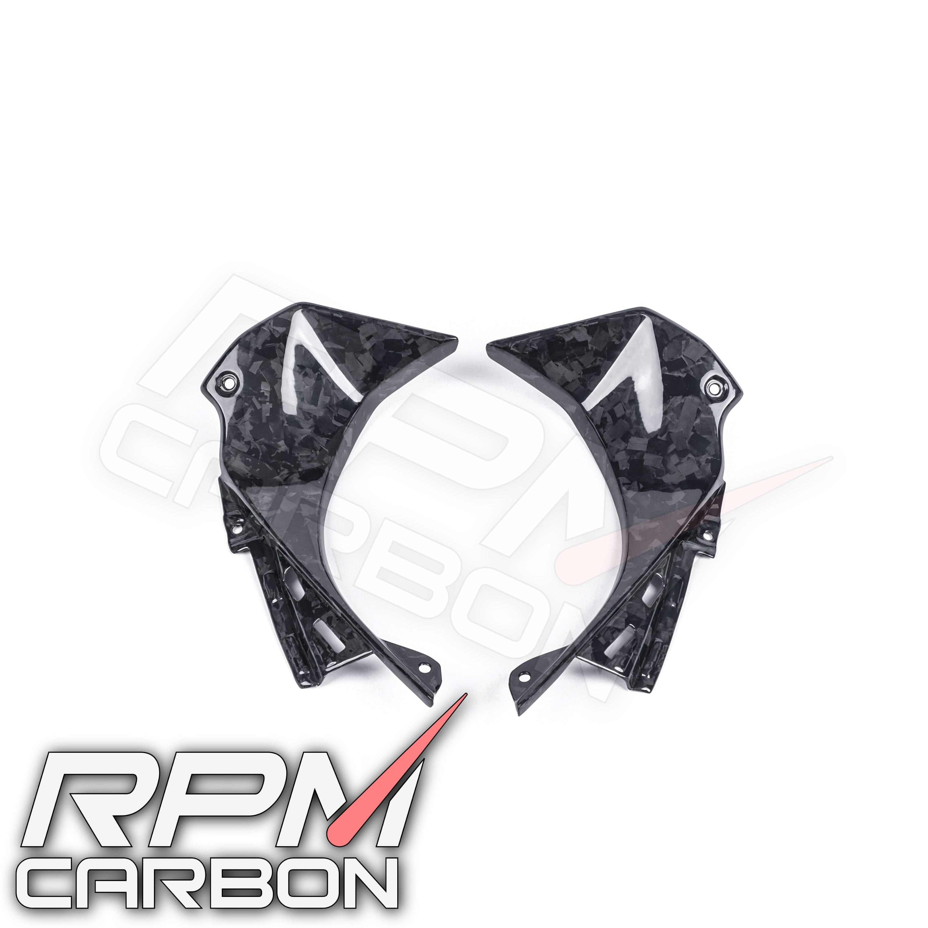 Kawasaki ZX-6R Carbon Fiber Dash Side Panels