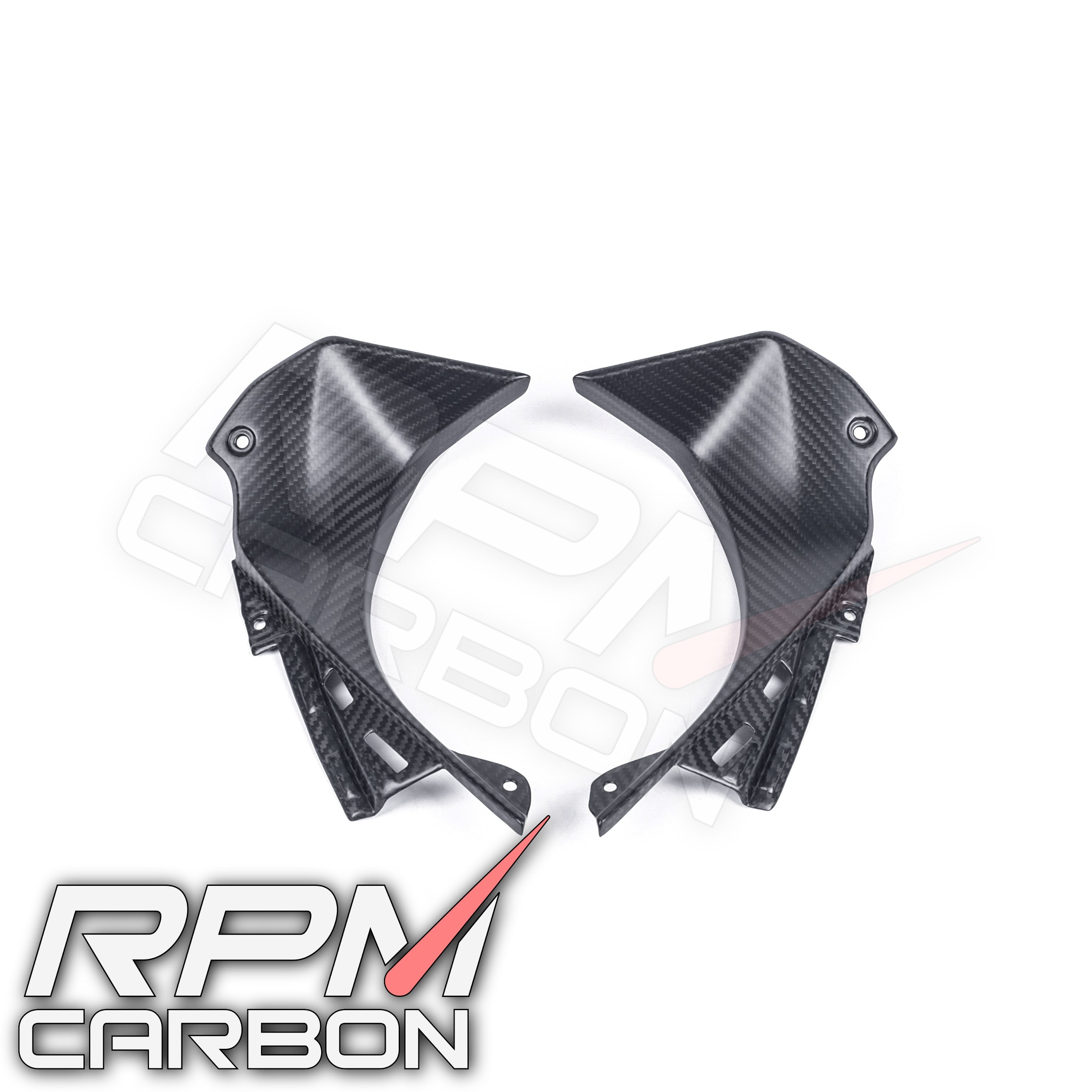 Kawasaki ZX-6R Carbon Fiber Dash Side Panels