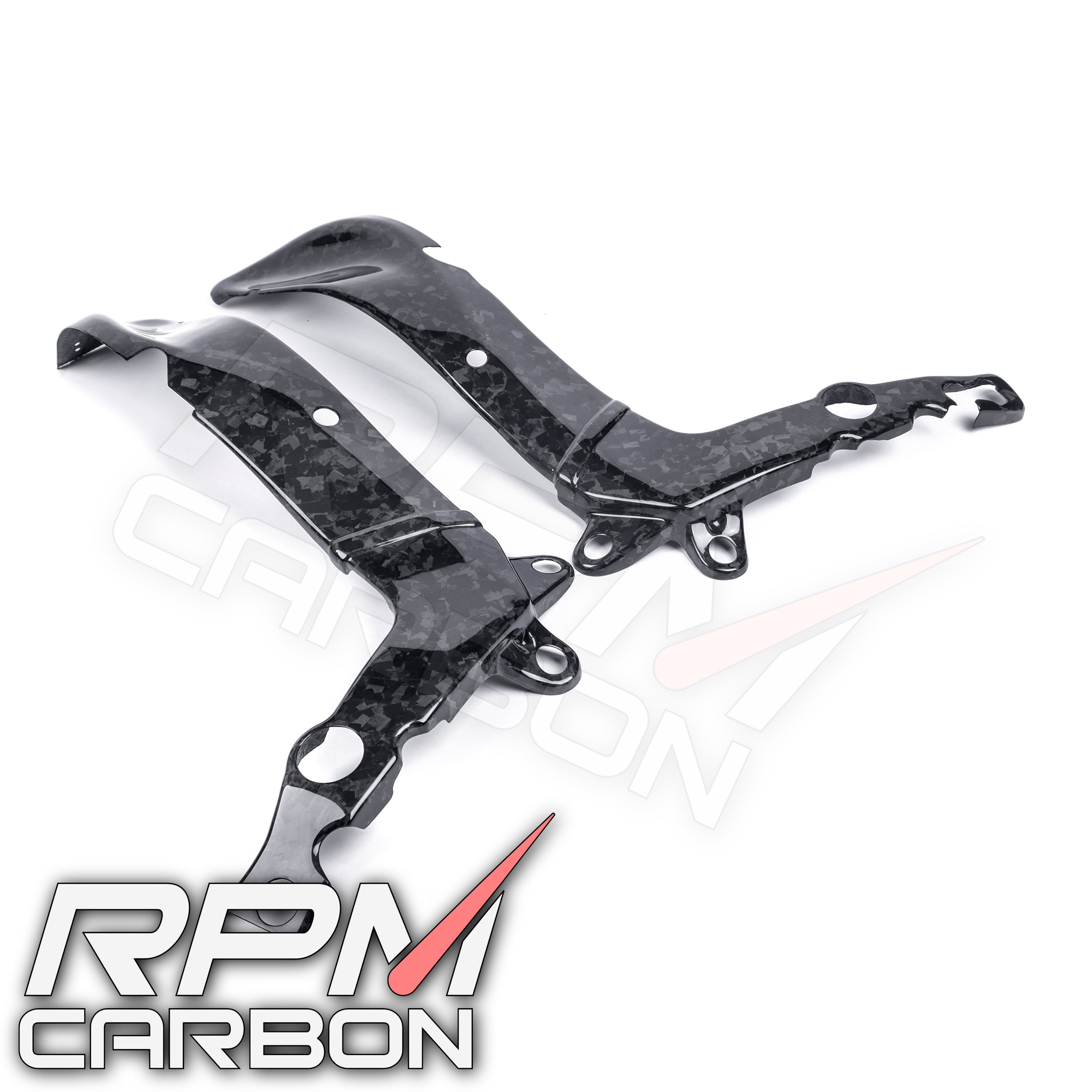 パーツ carbon frameset Carbon Fiber Kawasaki ZX-6R 2019+ Rear Seat Side Panels