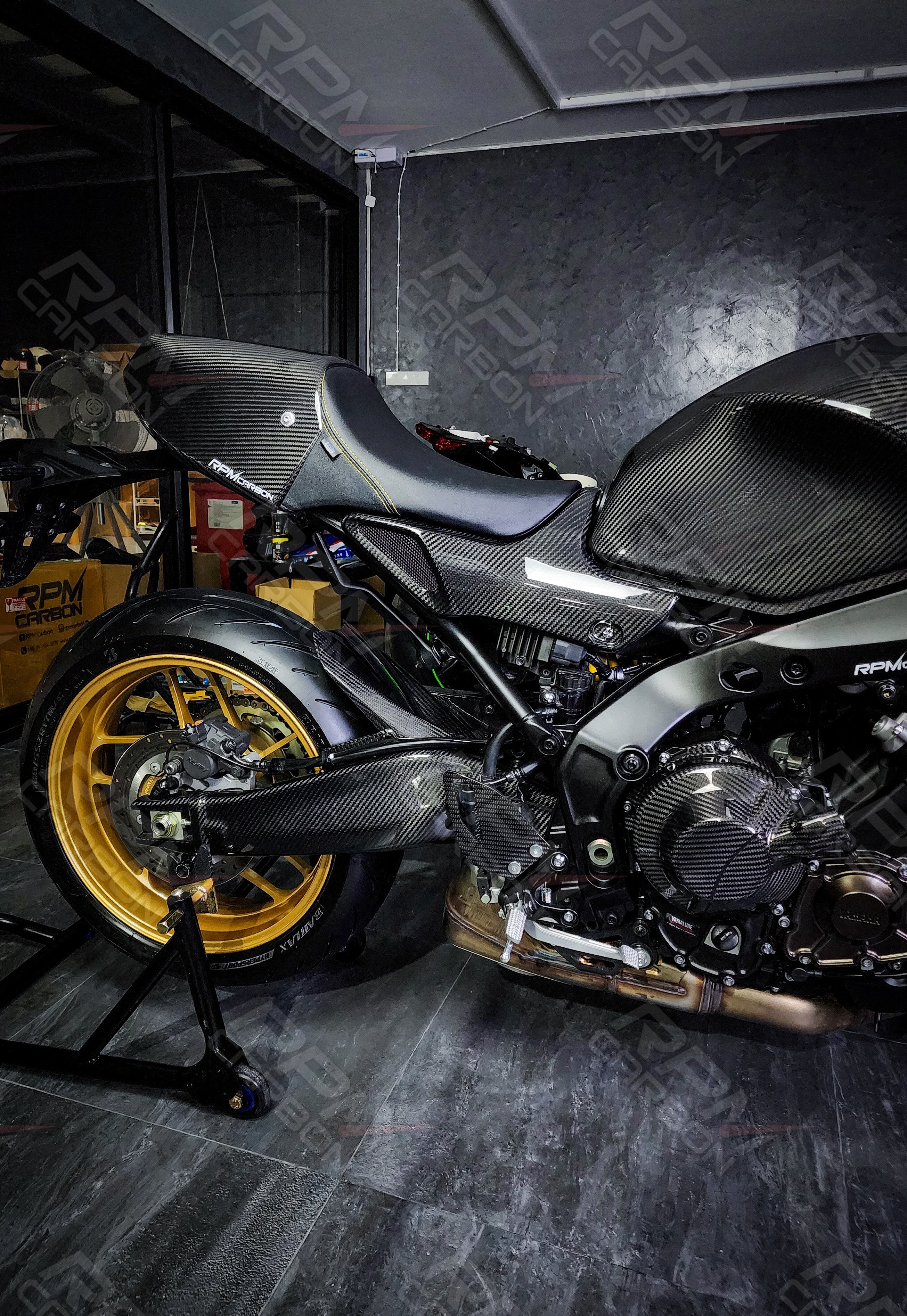 【確認用】 Yamaha XSR900 Tracer 9GT Carbon Fiber Swingarm Covers
