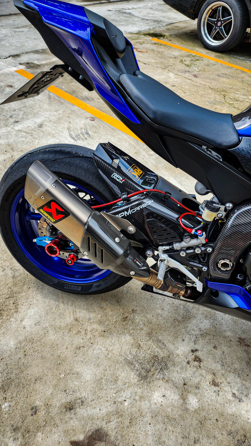 Yamaha R6 Carbon Fiber Swingarm Covers Protectors