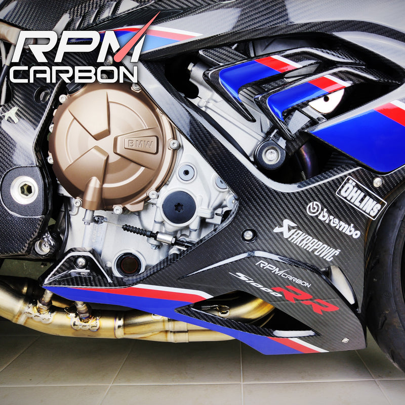 BMW S1000RR Carbon Fiber Lower Side Fairings