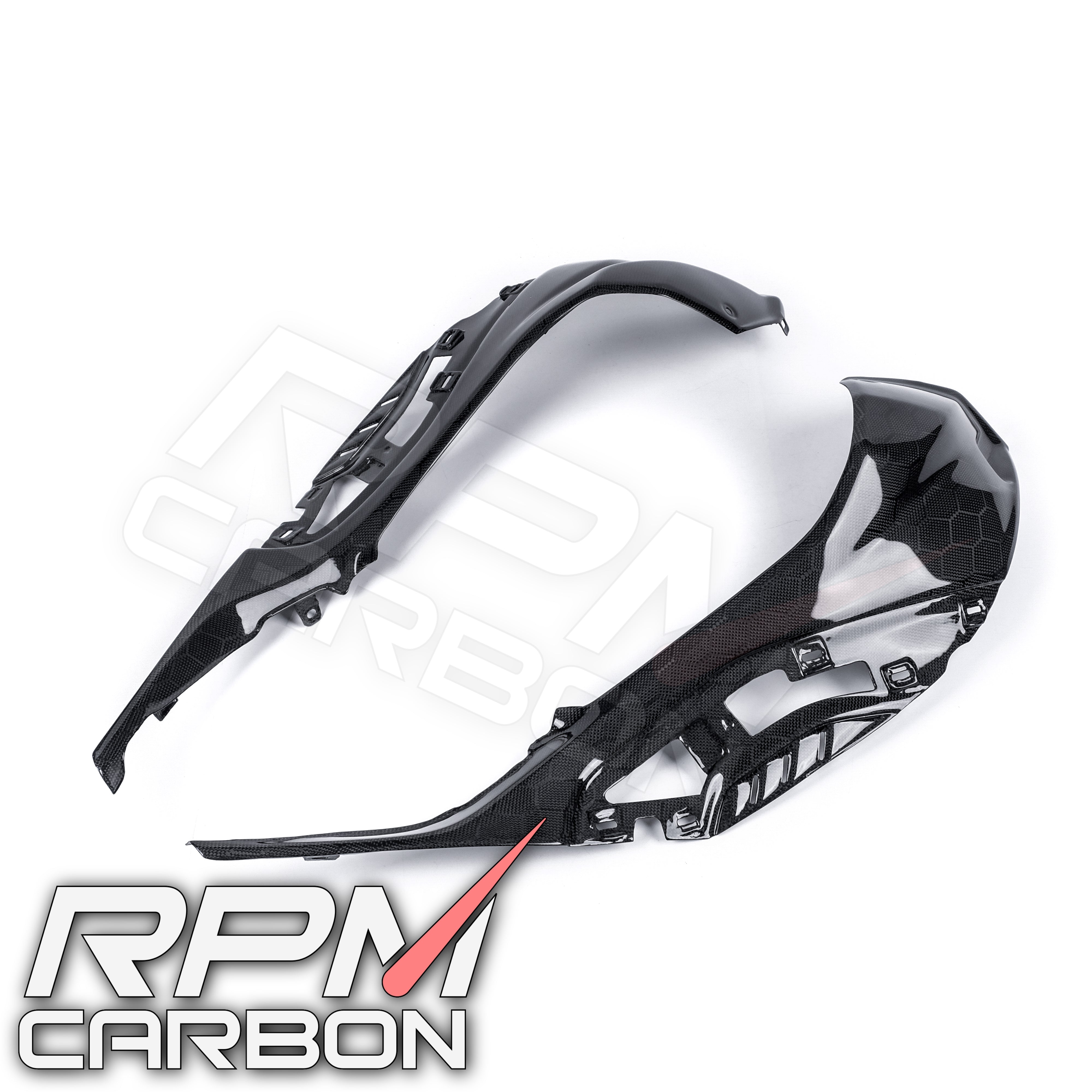 BMW S1000RR 2020 Tank Side Panels (OEM Version) in Carbon Fiber