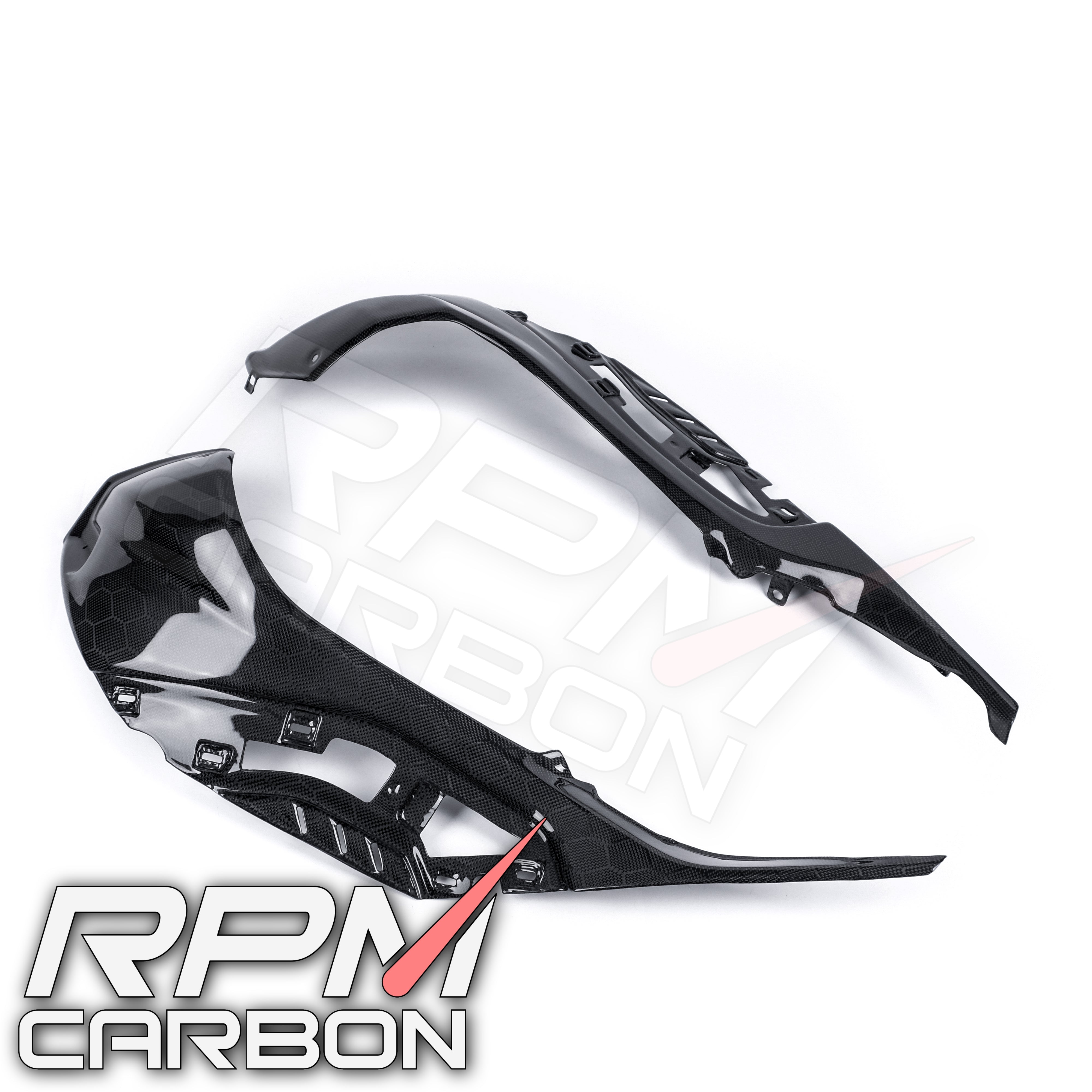 BMW S1000RR 2020 Tank Side Panels (OEM Version) in Carbon Fiber