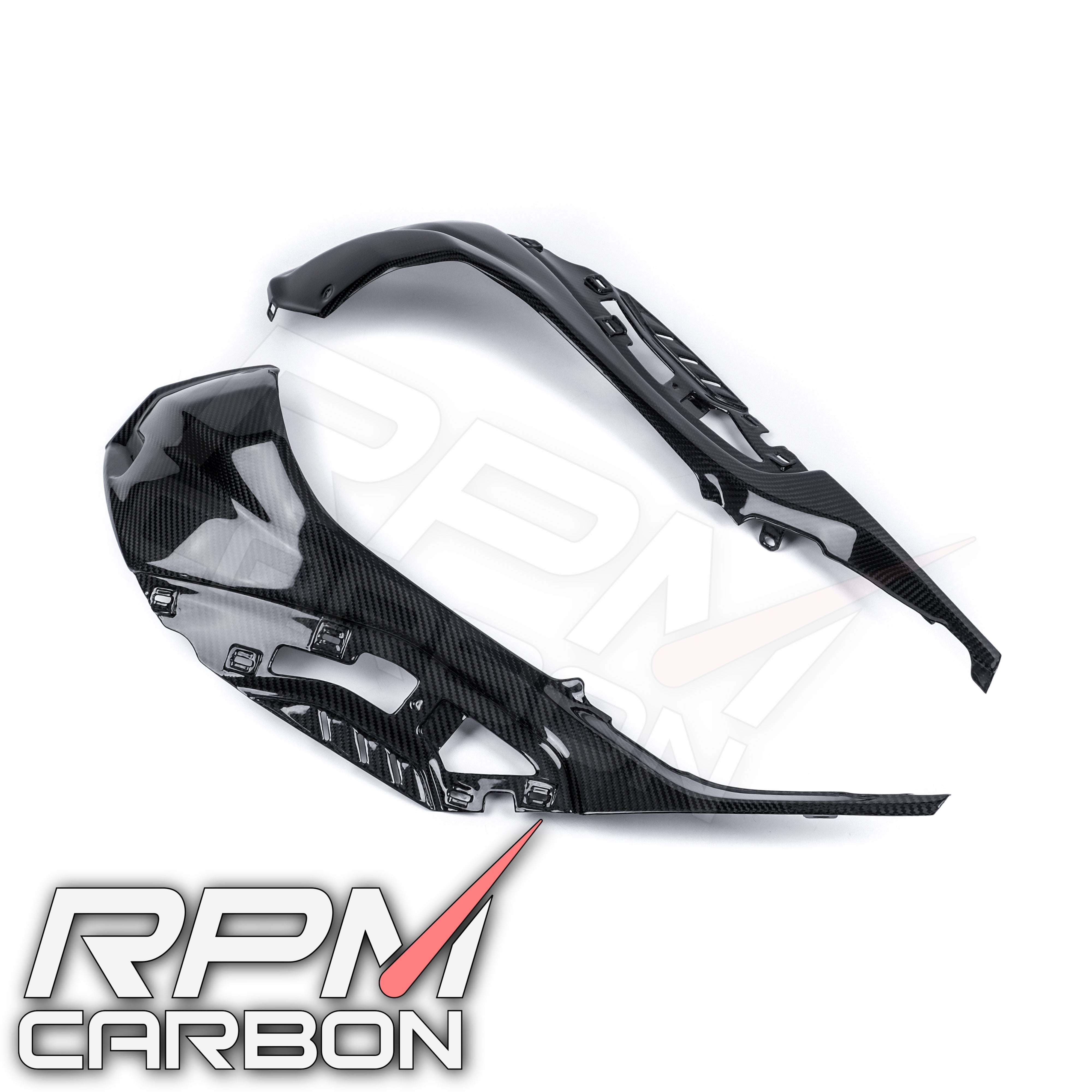 BMW S1000RR 2020 Tank Side Panels (OEM Version) in Carbon Fiber