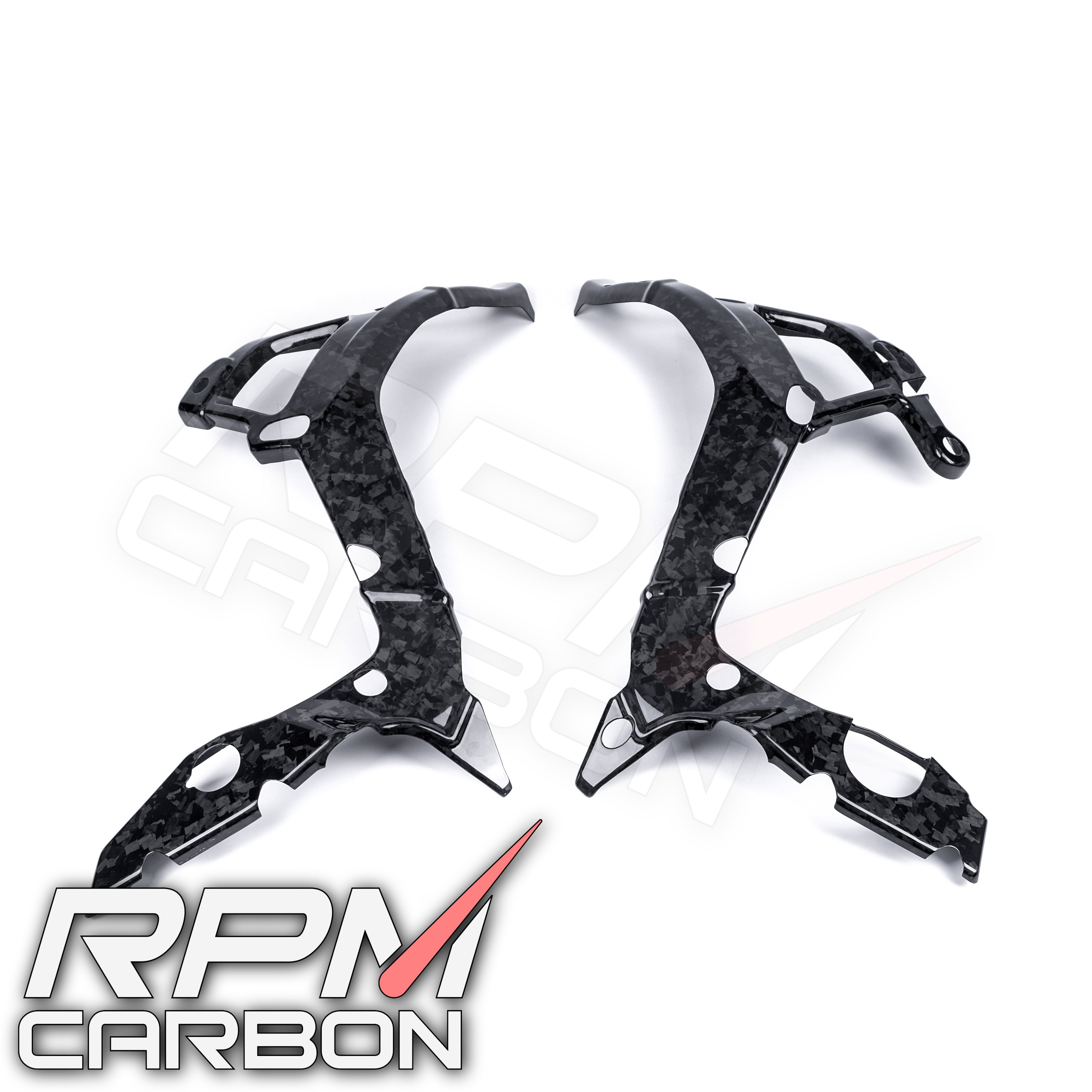 BMW S1000RR 2020 Frame Covers Protectors in Carbon Fiber