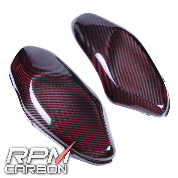 Yamaha XSR900 Side Tank Covers Red Carbon