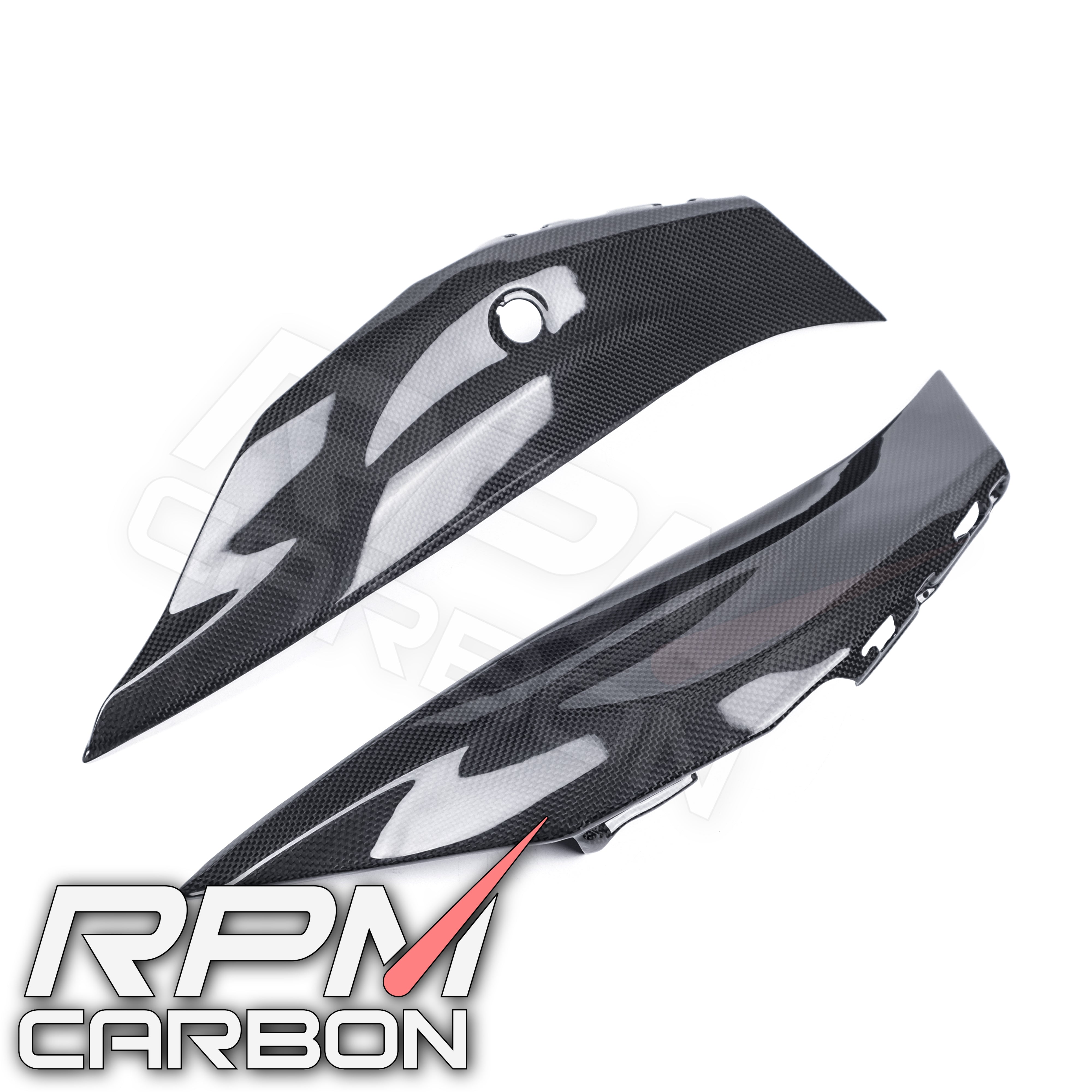 Kawasaki ZX-10R 2016+ Rear Seat Side Panels in Carbon Fiber