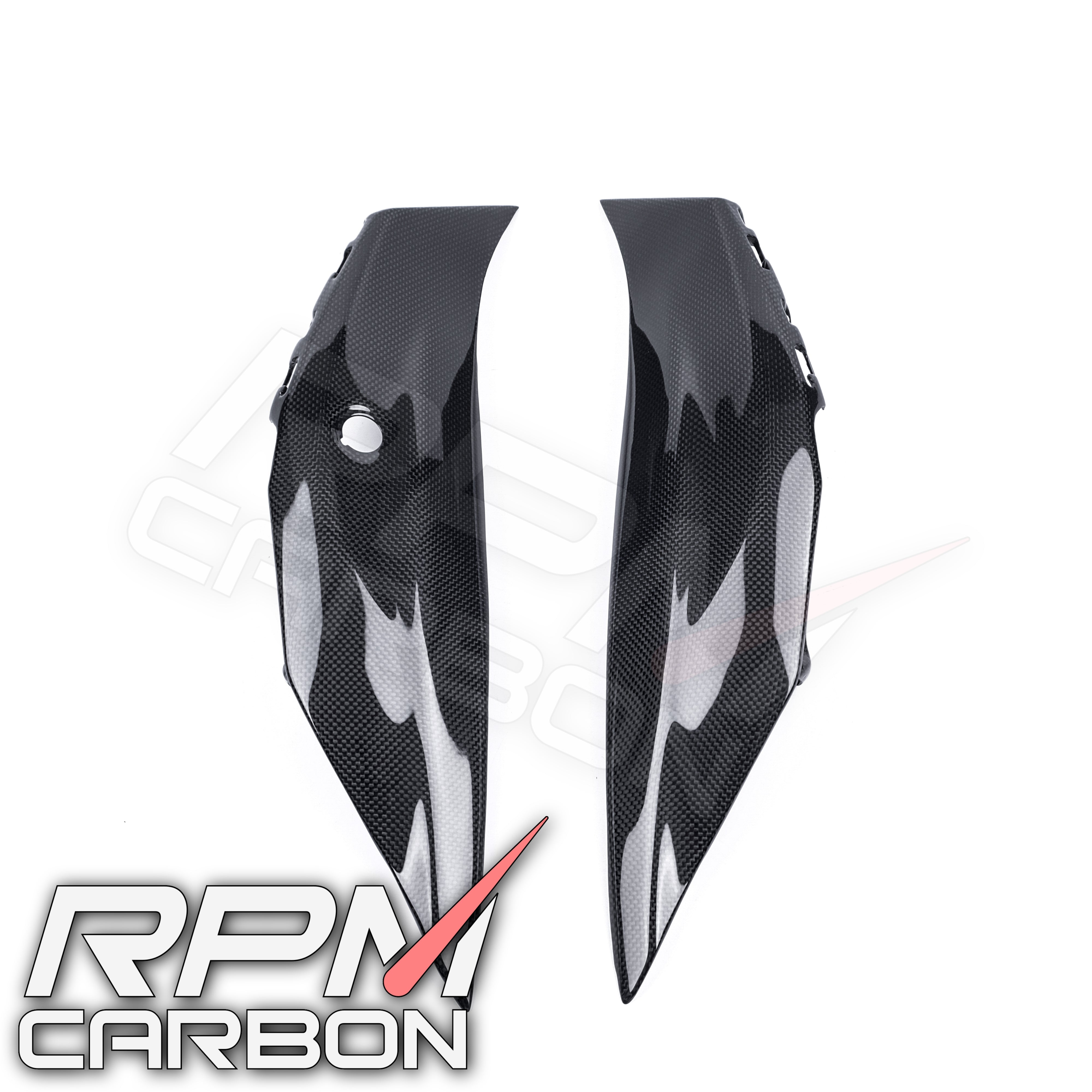 【OFOF】IF GLOSSY BLACK Kawasaki ZX-10R 2016+ Rear Seat Side Panels in Carbon Fiber